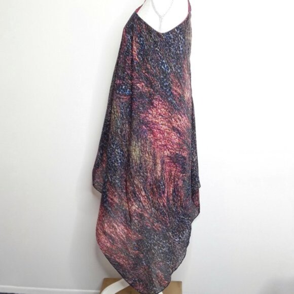 Cache Celestial Multi Color One Shoulder Dress EUC sz 12 - Picture 5 of 9